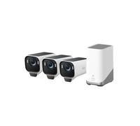 eufy Security S3 Pro 3+1 kit, 4K Camera Surveillance WiFi exterieure sans Fil avec Panneau Solaire, Vision Nocturne MaxColor, Reconnaissance faciale IA, Stockage Local, aucuns Frais mensuels
