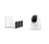 eufy security 2K Caméra de Surveillance WiFi Extérieure sans Fil, eufyCam 2C Base + 3 caméras Intérieure de Sécurité du Domicile, Détection des Humains
