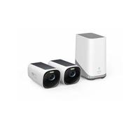 EUFY Security Camera System E8144323 - 2x Cam E41 T8144 1x HomeBase 3 3W Solar Panel EU Set