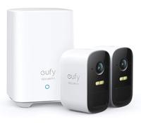 Eufy Caméra extérieure sans fil eufyCam 2C - Base +2 caméras, 1080p, 180j, IP67, vision nocturne