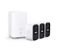 eufy Security eufyCam 2C, Camera Surveillance WiFi exterieure sans Fil, pour HomeBase 2, autonomie de 180J, Transmission HD avec 1080p, sans Frais mensuels, Kit 3 caméras