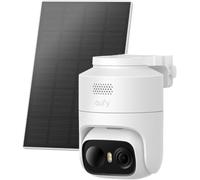 eufy Security eufyCam C37, caméra Surveillance WiFi extérieure sans Fil, Suivi IA motorisé à 360°, Solaire 2K, détection de Personnes/Animaux/véhicules, sans Frais, Carte microSD Non Incluse