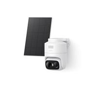 eufy Security eufyCam C37, caméra Surveillance WiFi extérieure sans Fil, Suivi IA motorisé à 360°, Solaire 2K, détection de Personnes/Animaux/véhicules, Panneau Solaire Flexible, sans Frais