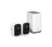 eufy security eufyCam S300(eufyCam 3C) Camera Surveillance WiFi exterieure sans Fil, Résolution 4K, Vision Nocturne Couleur, sans Frais mensuels, Nécessite HomeBase 3, 2+1