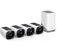 eufy Security eufyCam S330(eufyCam 3), Surveillance WiFi Extérieure sans Fil, Résolution 4K, Panneau Solaire Intégré, Vision Nocturne Couleur, sans Frais mensuels, Nécessite HomeBase 3, 4+1