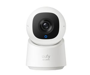eufy Security Indoor Cam C220 Caméra de sécurité intérieure 2K filaire avec PTZ 360°, Wi-Fi, détection d'humains/mouvements, idéale comme babyphone