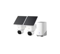 eufy Security Kit de 2 caméras SoloCam E42 (HomeBase S380), caméra Solaire 4K sans Fil pour Dehors, Suivi IA, Stroboscope,Camera Surveillance WiFi, Reconnaissance faciale,Stockage Local Jusqu’à 14 TB