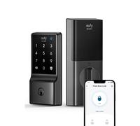 eufy Security Serrure intelligente C210, serrure de porte d'entrée sans clé 5 en 1, pêne dormant WiFi intégré, serrure de porte intelligente, pas de pont nécessaire, installation facile, clavier