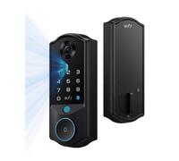 eufy Security Serrure intelligente E40 avec reconnaissance faciale, serrure de porte d'entrée sans clé pour porte d'entrée, sécurité avancée 3 en 1 : caméra 2K, sonnette et déverrouillage facial