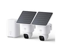 eufy Security SoloCam E30 Kit de 2 caméras de sécurité sans Fil pour l'extérieur, caméra Solaire d'extérieur sans Fil, panoramique à 360°, Suivi AI, clarté 2K, Pas de Frais mensuels, Stockage Local
