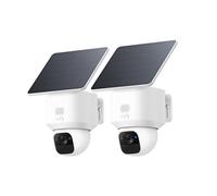 eufy Security SoloCam E30 Lot de 2 caméras de sécurité sans Fil pour l'extérieur, caméra Solaire d'extérieur sans Fil, panoramique à 360°, Suivi AI, clarté 2K, Pas de Frais mensuels