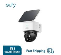 Eufy Security SoloCam S340, Caméras de sécurité solaires sans fil pour l'extérieur, Caméras pour la sécurité domestique, 360 ° Surveillance panoramique et inclinable, sans angles morts, Wi-Fi 2,4