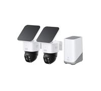 eufy Security SoloCamS340 caméra de sécurité Solaire, Camera Surveillance WiFi exterieure sans Fil, Surveillance 360° 3K, sans Angle Mort, Wi-FI 2,4 GHz, sans Frais mensuels, Compatible HomeBase 3,2+1
