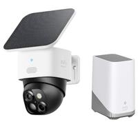 eufy Security SoloCamS340 Caméra de Sécurité Solaire,Surveillance 360° 3K, sans Angle Mort, Wi-FI 2, 4 GHz, sans Frais mensuels, Compatible HomeBase 3