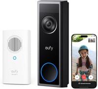 eufy Security Sonnette vidéo C31, 2K FHD, Alimentation avec ou sans Fil, Installation Facile, appels vidéo, Enregistrement continu, détection des Humains et mouvements, Compatible HomeBase S380