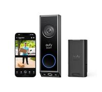 eufy Security Sonnette vidéo E340 (renouvelée) | Batterie rechargeable, double caméra, Delivery Guard 2K FHD sans fil et filaire, détection de mouvement AI, sans abonnement