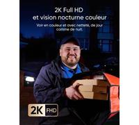 Eufy Sonnette vidéo E340 – Double caméra, 2K Full HD, vision nocturne couleur, sans fil