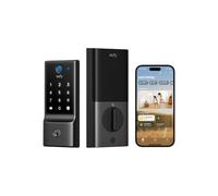 eufy Smart Lock E30, serrure de porte d'entrée sans clé à empreintes digitales avec écosystème Apple Home, pêne dormant Wi-Fi intégré, serrure de porte intelligente pour porte d'entrée ou arrière,