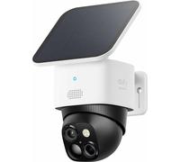 Eufy SoloCam S340 caméra de sécurité double, sans fil, avec panneau solaire