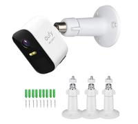 Eufy Support mural pour caméra EufyCam 2 Pro/2c Pro, EufyCam 2/2C/E, Eufy SoloCam S40, Ring Stick Up Cam, Arlo Pro 4, Arlo Ultra, support de sécurité réglable à 360 ° pour l'intérieur et l'extérieur