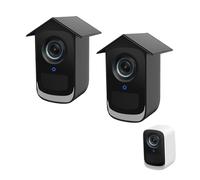 EufyCam 3C Lot de 2 coques en silicone pour caméra de surveillance EufyCam Security 3C EufyCam S300, accessoire sans perçage, protection complète pour caméra EufyCam, noir