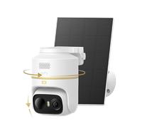 Anker eufy C37 4K Caméra Surveillance WiFi extérieur sans Fil | Pour l'extérieur, suivi IA 360°, panorama et inclinaison, solaire, reconnaissance faciale, sans frais, vision nocturne