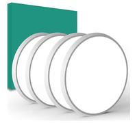 EUG-PRODUCTS Lot de 4 plafonniers LED, ronds plats, 24 W 5000 K, éclairage LED pour salle de bain, chambre, salon, cuisine, sous-sol, balcon, ultra-fin, Ø 29 x H 2,5 cm