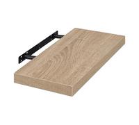 EUGAD 1 Étagères Murale en MDF,étagère de Rangement décorative Flottante 50cm Longueur,Chêne