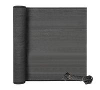 EUGAD Brise-Vue Renforcé en HDPE 1,8x20m avec Corde de 44m,Pare-Soleil Protection de la Vie privée du Balcon Protection Contre Le Vent la poussière Le Soleil Anthracite, Polyéthylène (PE)