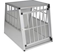 EUGAD Cage de transport pour chien en aluminium, Caisse de transport, Boîte de transport,Boîte de voyage,85x65x69cm,Blanc
