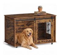 EUGAD Cage pour Chien avec roulettes, Meuble Cage Chien