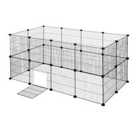 EUGAD DIY Enclos pour animaux de compagnie, cage pliable pour chiens, niche de couchage et de jeu pour chiots, lapins, cochons d'Inde, chiens, chats, pour l'exercice et l'entraînement en extérieur 142