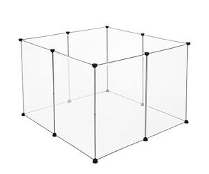 EUGAD Enclos Lapin en Plastique, Parc pour Cochon d'Inde 102x102x70cm