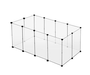 EUGAD Enclos Lapin, Parc Enclos en Plastique, Enclo Lapins Interieur