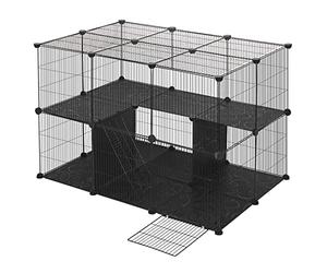 EUGAD Enclos Lapin, Parc Enclos, Enclo Modulable avec Rampe