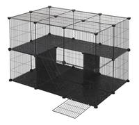 EUGAD Enclos pour Lapin Parc pour Petits Animaux 105 x 70 x 70 cm Noir