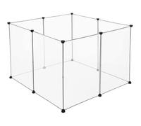 EUGAD Enclos pour Petits Animaux en plastique 102 x 102 x 70 cm, Transparent