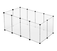 EUGAD Enclos pour Petits Animaux en Plastique réglable DIY 200 x 100 x 70 cm