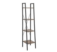 EUGAD Étagère bibliothèque étagère de Rangement en MDF et métal Style Industriel,34x35x148cm Vintage