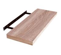 EUGAD Etagère Murale en MDF 50x22.9x3.8cm Etagère de rangement Chêne