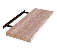 EUGAD Étagères Murale en MDF,étagère de Rangement décorative Flottante 120cm Longueur,Chêne