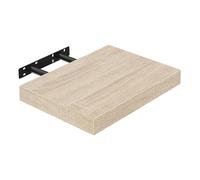 EUGAD Étagères Murale en MDF,étagère de Rangement décorative Flottante 25cm Longueur,Chêne