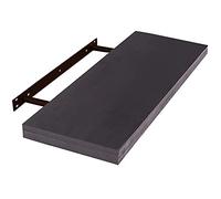 EUGAD Étagères Murale en MDF,étagère de Rangement décorative Flottante 50cm Longueur,Noir