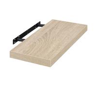 EUGAD Étagères Murale en MDF,étagère de Rangement décorative Flottante 60cm Longueur,Chêne