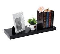 EUGAD étagères Murale en MDF,étagère de Rangement décorative Flottante 60cm Longueur,Noir