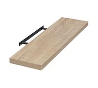 EUGAD Étagères Murale en MDF,étagère de Rangement décorative Flottante 80cm Longueur,Chêne