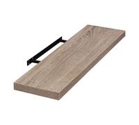 EUGAD Étagères Murale, Etagere Murale 100cm, Helles Kaffeebraun MDF 1er