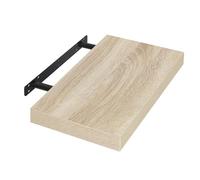 EUGAD Étagères Murale, Etagere Murale 40cm, Helle Holzmaserung MDF 1er | Étagère de Rangement Décorative Flottante, Geeignet für die Installation in Wohnzimmer, Schlafzimmer, Badezimmer, Flur