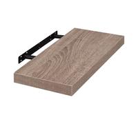 EUGAD Étagères Murale, Etagere Murale 40cm, Helles Kaffeebraun MDF 1er