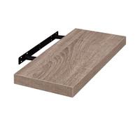 EUGAD Étagères Murale, Etagere Murale 60cm, Helles Kaffeebraun MDF 1er